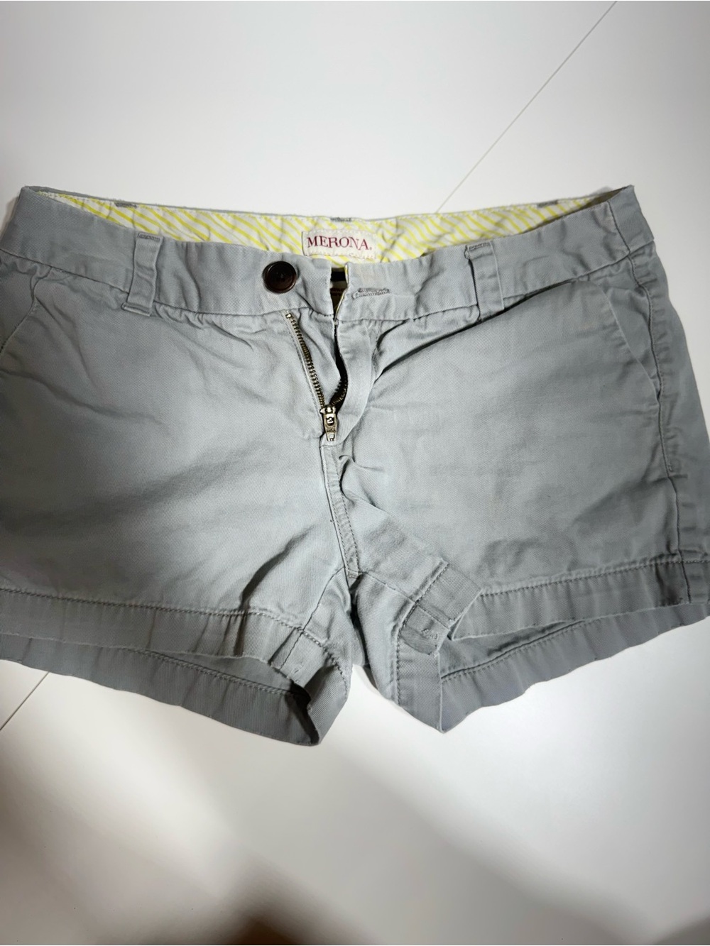 Merona Light Gray Women's Cotton Bermuda Shorts